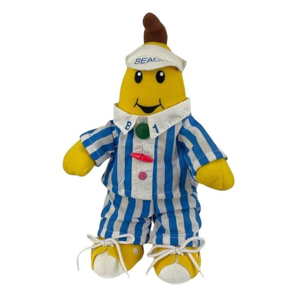 Vtg Bananas In Pyjamas Pajamas Learn Dress Beach Patrol Plush B1 1995 Retro Toy - Picture 1 of 12